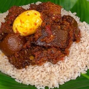 Ofada Rice and Sauce